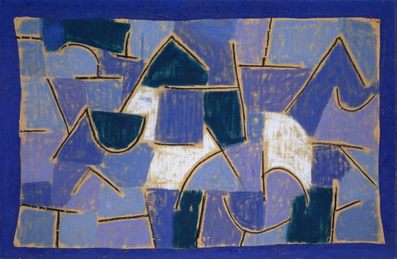 Blue night (1937) reproduction of painting by Paul Klee. ALL GICLEE PRINTS