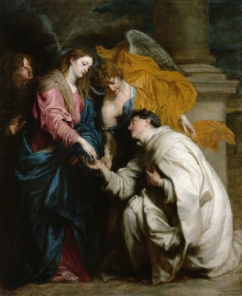 The Vision of the Blessed Hermann Joseph (1629-1630) reproduction of painting by Anthony van Dyck. ALL GICLEE PRINTS