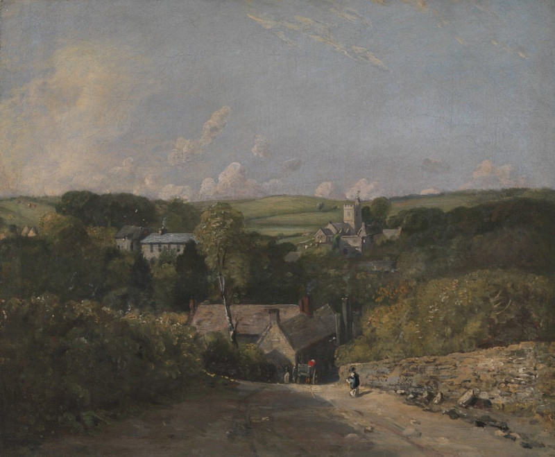 Osmington Village (1816-1817) reproduction of painting by John Constable. ALL GICLEE PRINTS