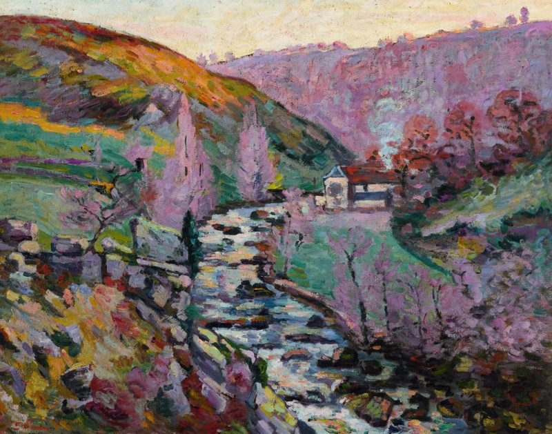 Armand Guillaumin reprodukcija Crozant, la folie, le soir (1910), VISOS REPRODUKCIJOS , paveikslai, reprodukcijos internetu