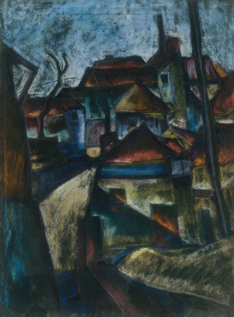 Na okraji mesta (1927) reproduction of painting by Konštantín Bauer. ALL GICLEE PRINTS