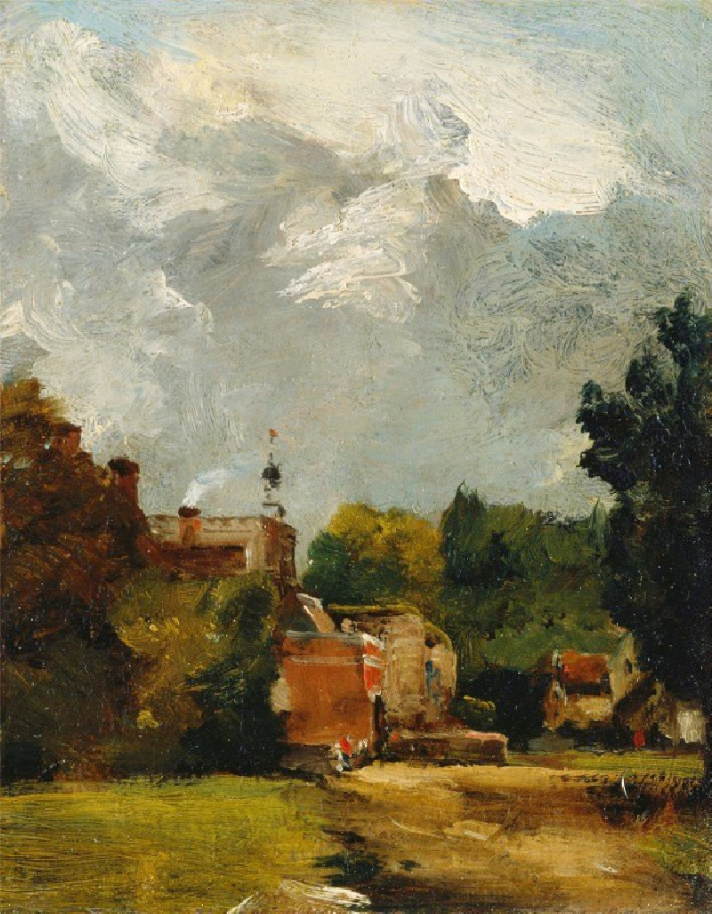 East Bergholt Church (1809) reproduction of painting by John Constable. ALL GICLEE PRINTS