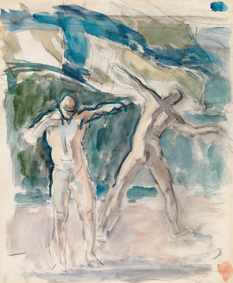 Two Men (1918 - 1925) reproduction of painting by Magnus Enckell. ALL GICLEE PRINTS