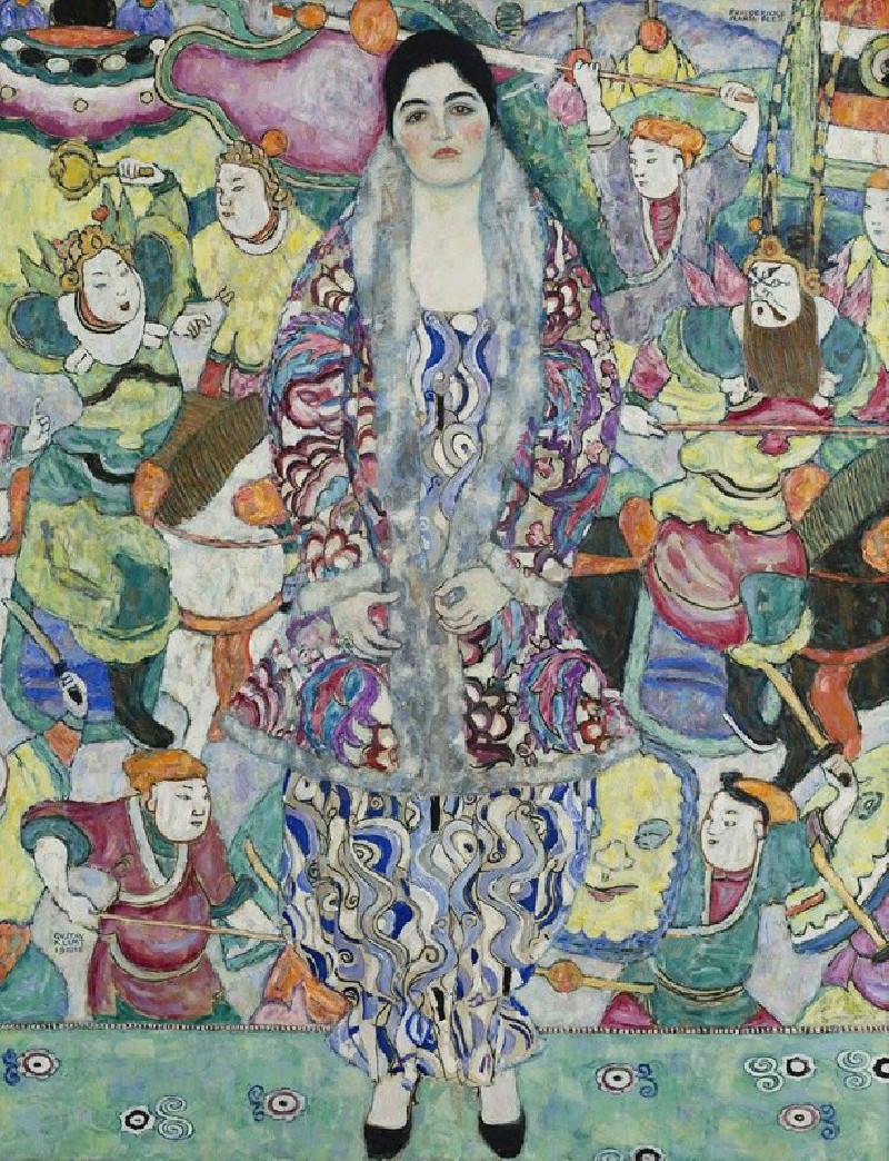 Portrait of Friederike Maria Beer (1916) reproduction of painting by Gustav Klimt. ALL GICLEE PRINTS