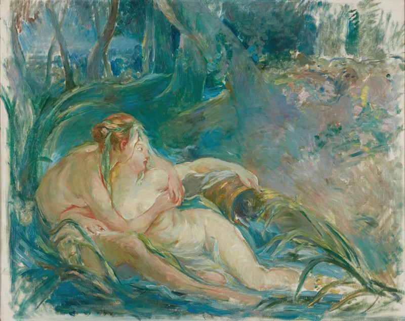 Apollon Révélant sa Divinité à la Bergère Issé (after François Boucher) (1892) reproduction of painting by Berthe Morisot. AL...