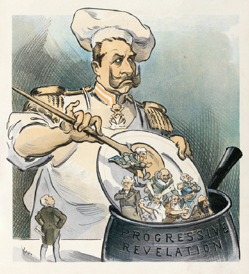 The Kaiser’s goulash (1903) reproduction of painting by Udo Keppler. ALL GICLEE PRINTS