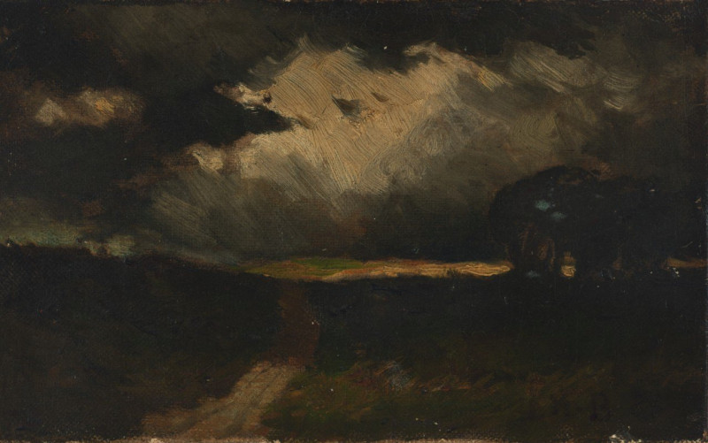 The Storm (1881) reproduction of painting by Edward Mitchell Bannister. ALL GICLEE PRINTS