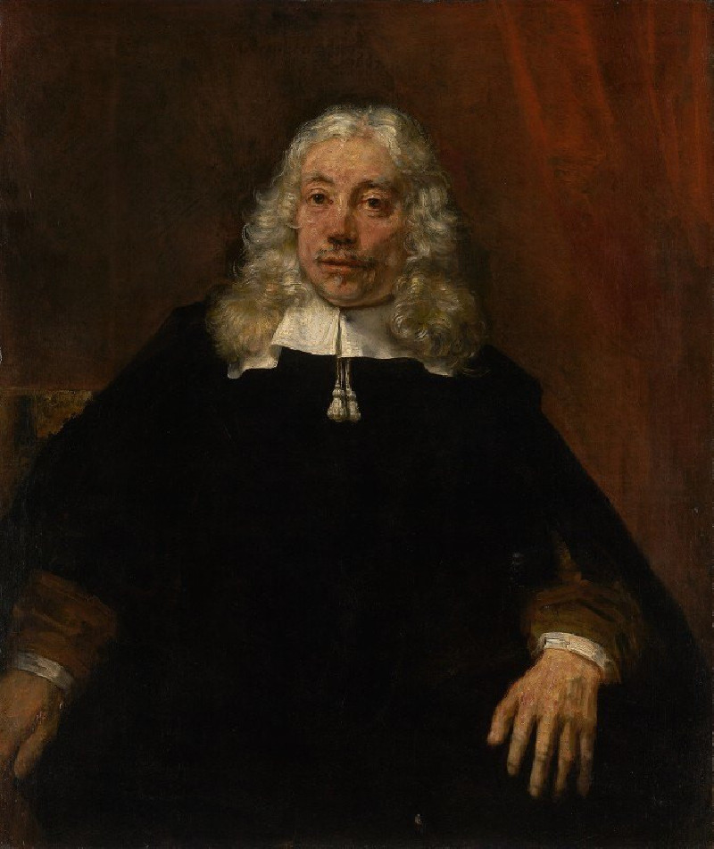 Portrait of a white-haired man reproduction of painting by Rembrandt van Rijn. ALL GICLEE PRINTS