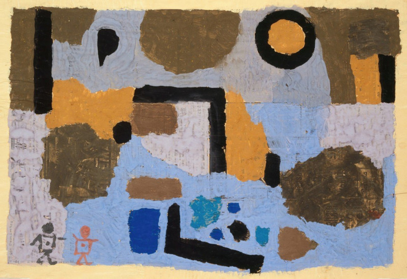 With the two lost ones (1938) reproduction of painting by Paul Klee. ALL GICLEE PRINTS