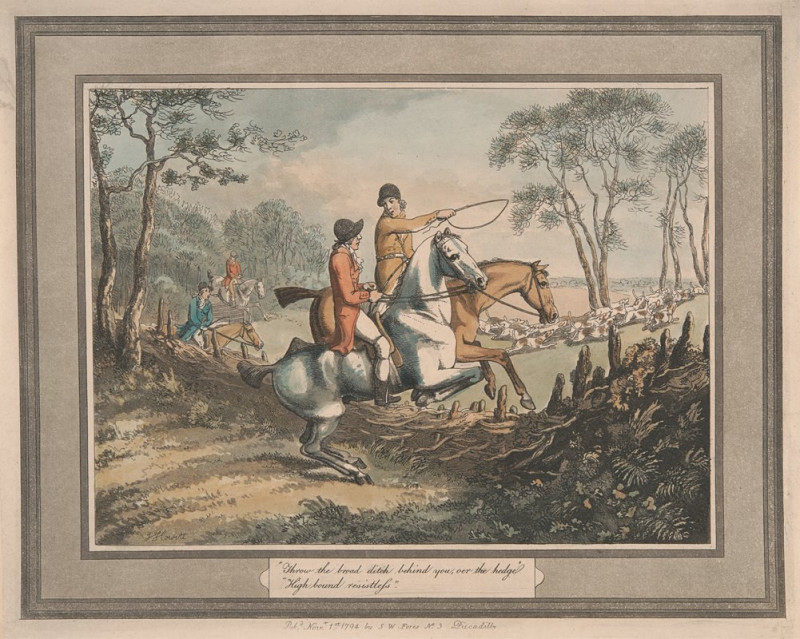 ‘Throw the board ditch behind you’ (1794) reproduction of painting by Samuel Howitt. ALL GICLEE PRINTS