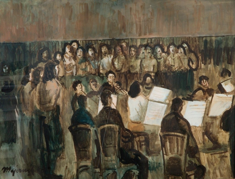 The Concert (1943) reproduction of painting by Cyprián Majerník. ALL GICLEE PRINTS