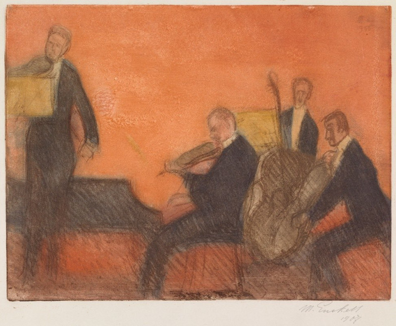 Music (1906) reproduction of painting by Magnus Enckell. ALL GICLEE PRINTS