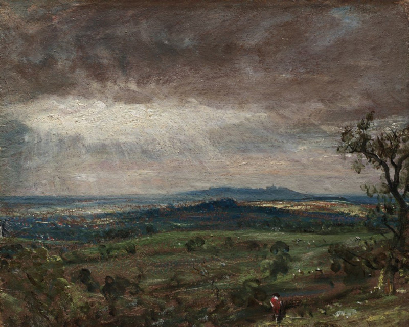 John Constable reprodukcija Hampstead Heath, Looking Toward Harrow (1821-1822), VISOS REPRODUKCIJOS , paveikslai, reprodukcij...