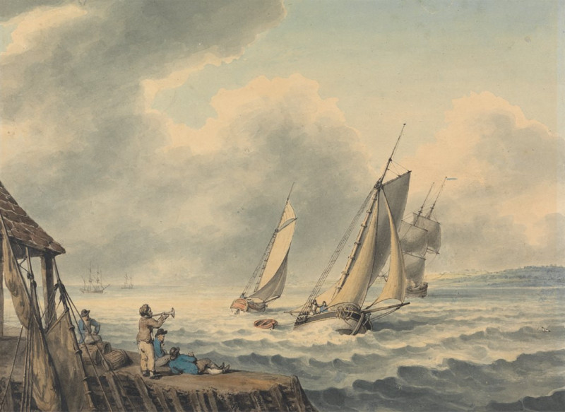 A Seascape reproduction of painting by Samuel Howitt. ALL GICLEE PRINTS