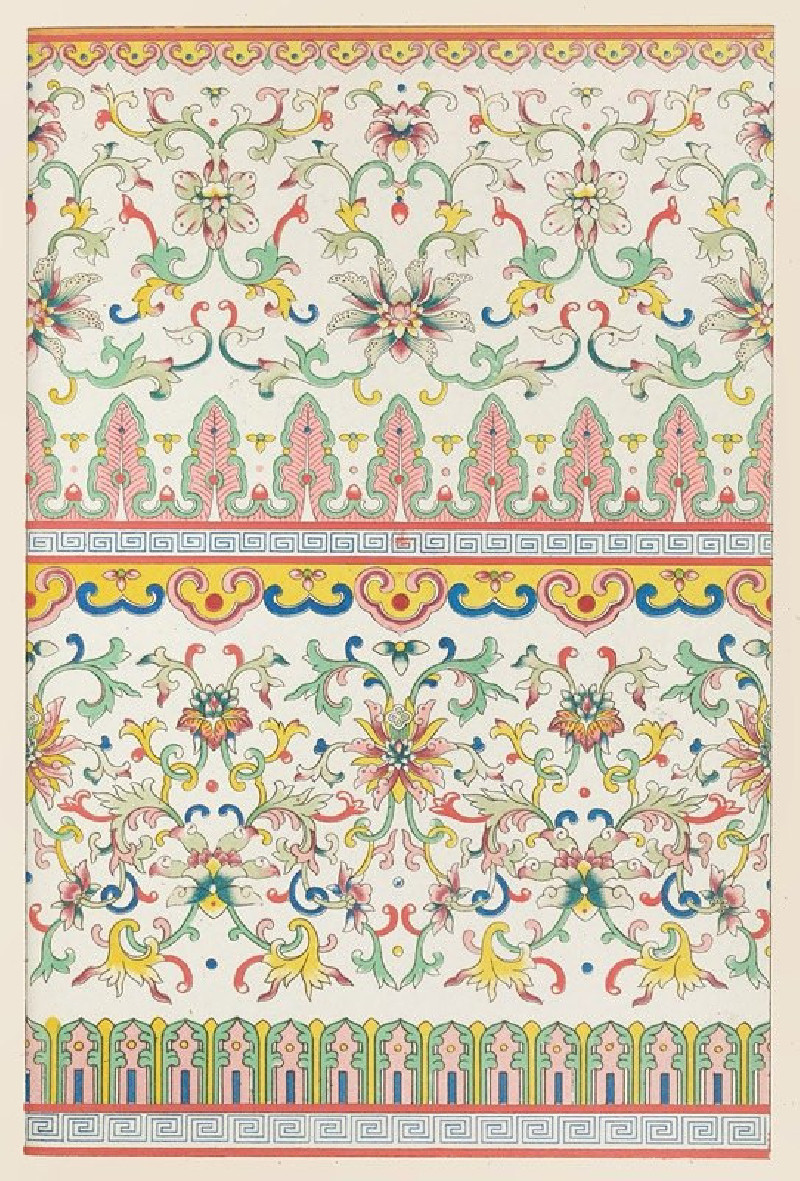 Examples of Chinese ornament, Pl.59 (1867) reproduction of painting by Owen Jones. ALL GICLEE PRINTS