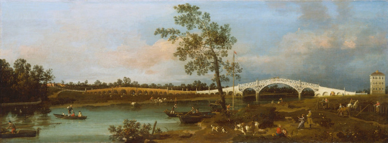 Canaletto reprodukcija Old Walton Bridge, VISOS REPRODUKCIJOS , paveikslai, reprodukcijos internetu