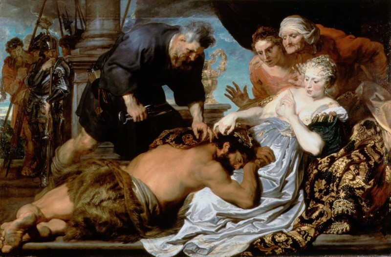 Samson And Delilah reproduction of painting by Anthony van Dyck. ALL GICLEE PRINTS