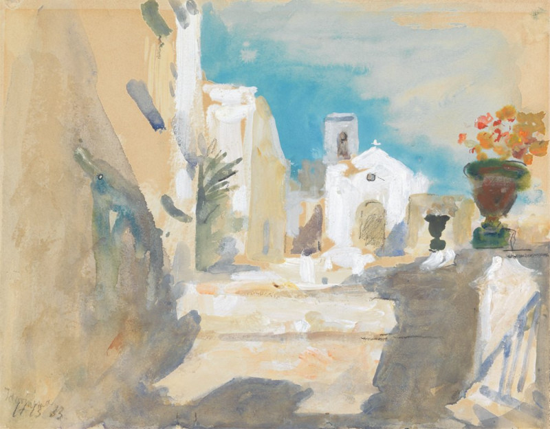 Taormina reproduction of painting by Hercules Brabazon Brabazon. ALL GICLEE PRINTS