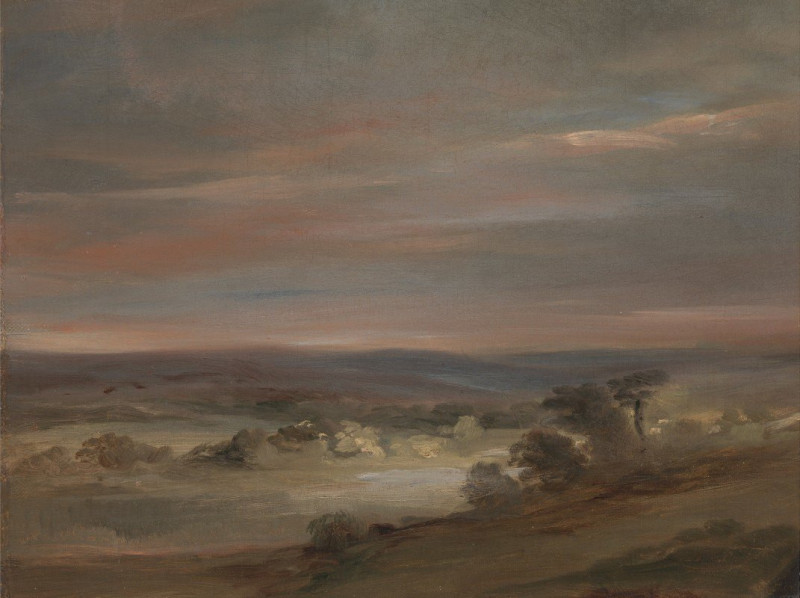 A View on Hampstead Heath, Early Morning reproduction of painting by John Constable. ALL GICLEE PRINTS