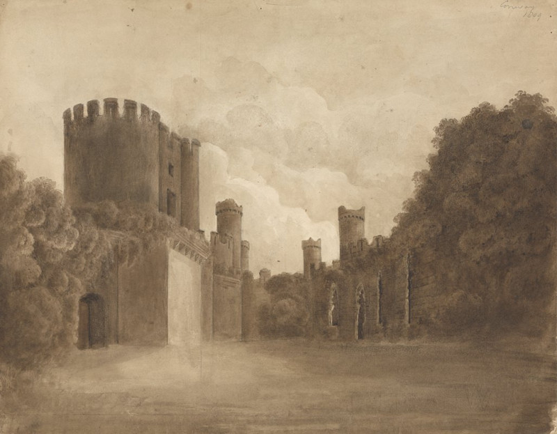 Conway (Castle, North Wales) (1809) reproduction of painting by Isaac Weld. ALL GICLEE PRINTS