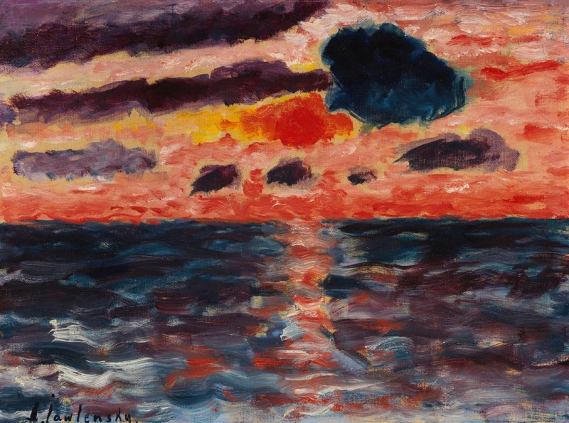 Alexej von Jawlensky reprodukcija Sonnenuntergang, Borkum (1928), VISOS REPRODUKCIJOS , paveikslai, reprodukcijos internetu