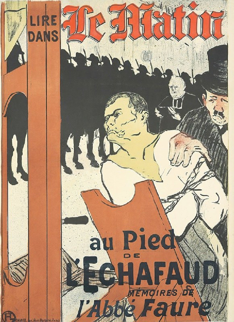 Le Matin, Au Pied de l’Echafaud (1893) reproduction of painting by Henri de Toulouse-Lautrec. ALL GICLEE PRINTS