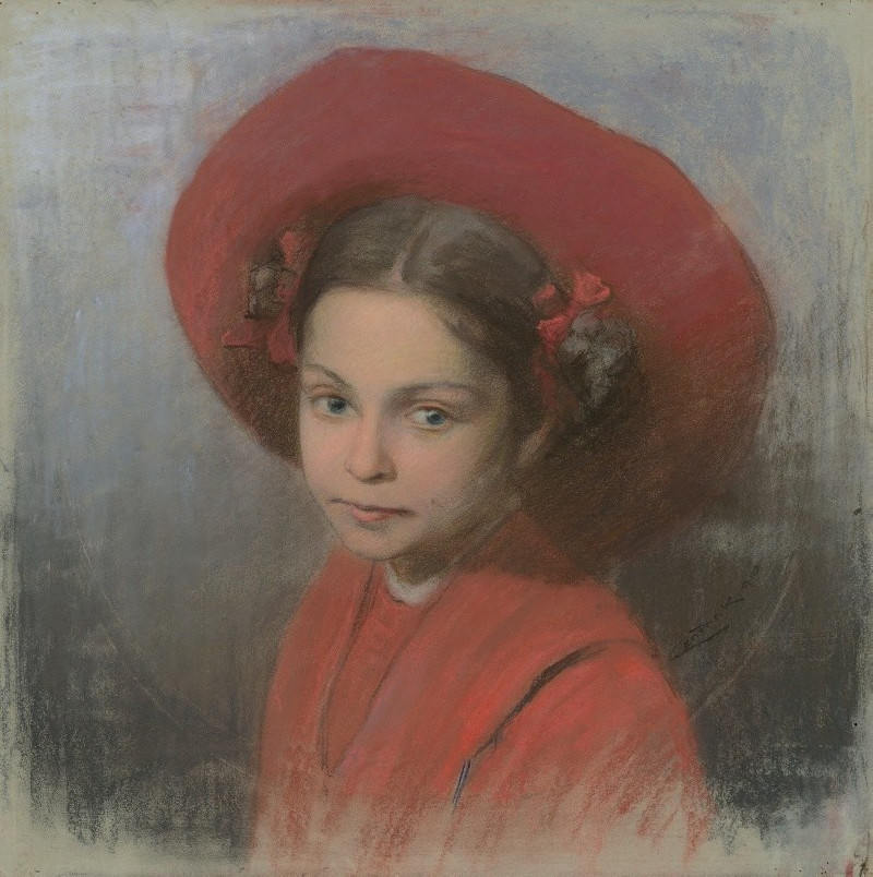 Ľudovít Čordák reprodukcija Portrait of Artist’s Daughter Georgina (1910), VISOS REPRODUKCIJOS , paveikslai, reprodukcijos in...