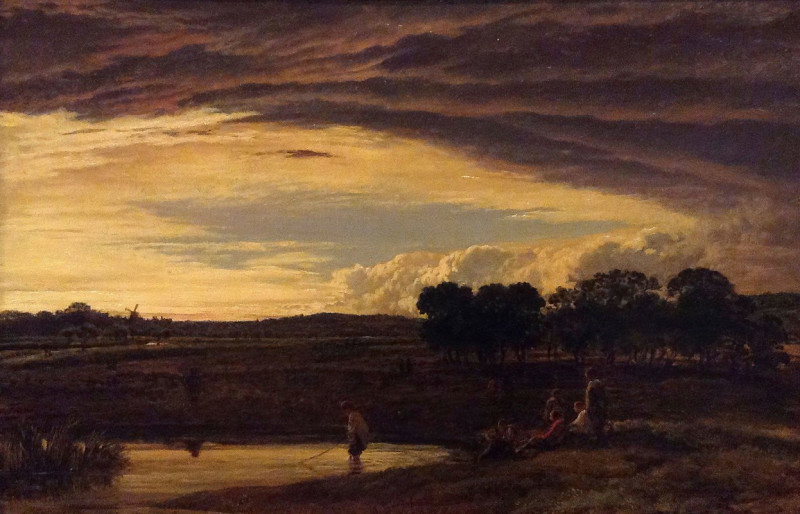 Evening, Storm Clearing Off (1818-1819) reproduction of painting by John Linnell. ALL GICLEE PRINTS