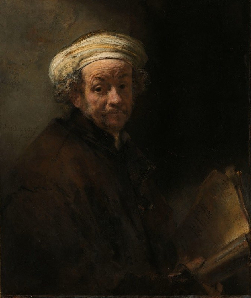 Rembrandt van Rijn reprodukcija Self-portrait as the Apostle Paul (1661), VISOS REPRODUKCIJOS , paveikslai, reprodukcijos int...