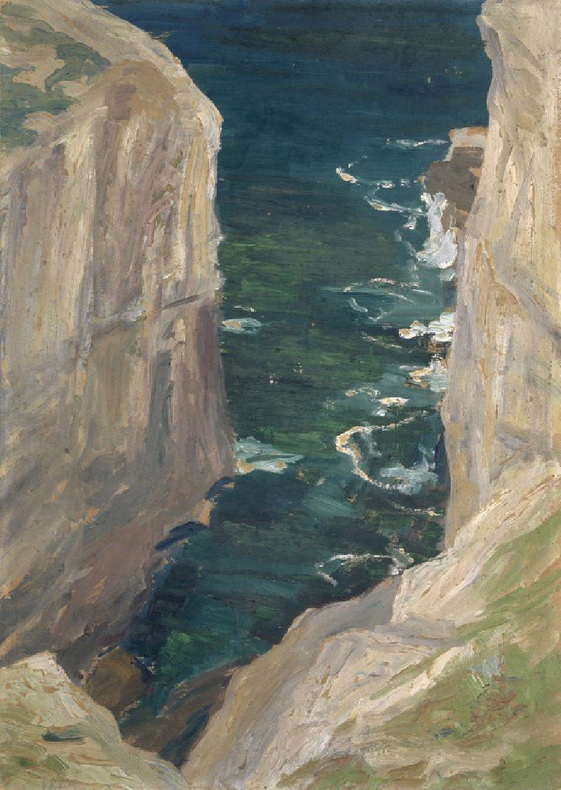 Ernst Schiess reprodukcija View from a Rocky Coast on the Sea (1912), VISOS REPRODUKCIJOS , paveikslai, reprodukcijos internetu