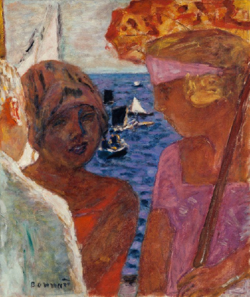 Conversation à Arcachon (1926-1930) reproduction of painting by Pierre Bonnard. ALL GICLEE PRINTS