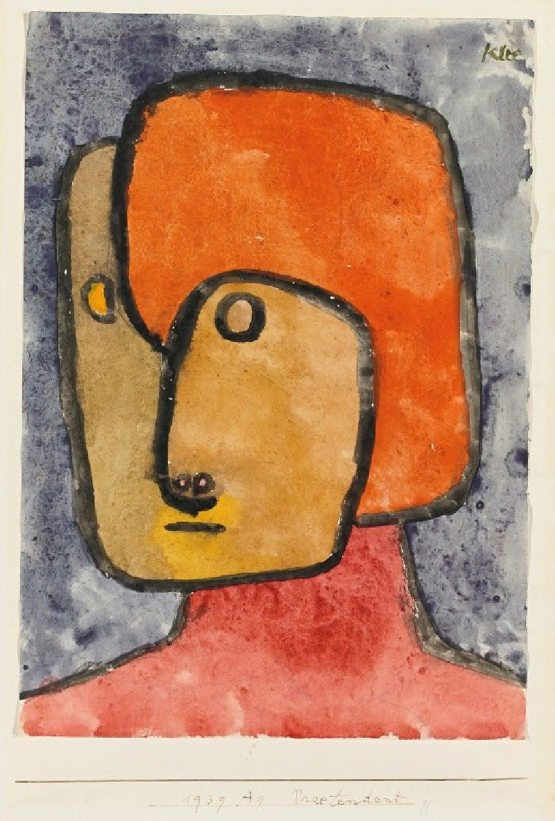 Praetendent (Pretender) (1939) reproduction of painting by Paul Klee. ALL GICLEE PRINTS