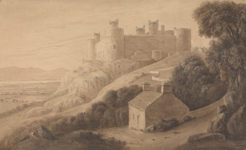 Harlech Castle (1810) reproduction of painting by Isaac Weld. ALL GICLEE PRINTS