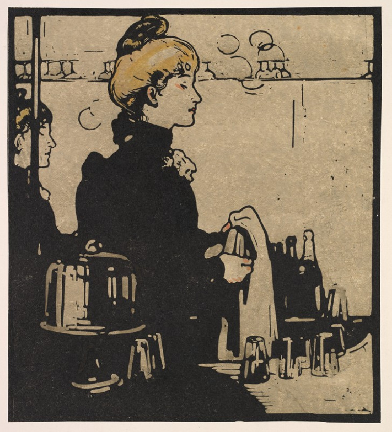 William Nicholson reprodukcija Barmaid (1898), VISOS REPRODUKCIJOS , paveikslai, reprodukcijos internetu