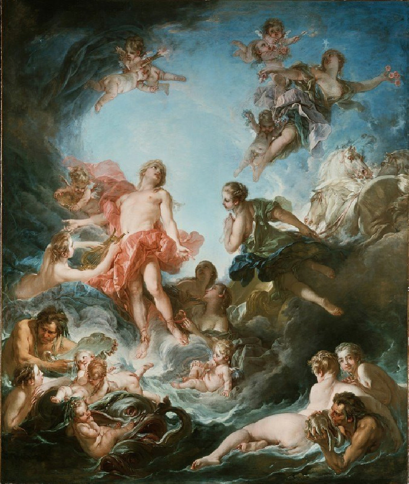 The Rising of the Sun (1753) reproduction of painting by Francois Boucher. ALL GICLEE PRINTS