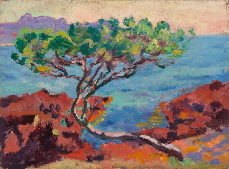 Paysage maritime reproduction of painting by Armand Guillaumin. ALL GICLEE PRINTS