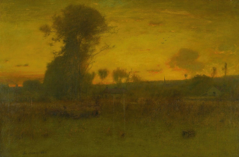 After Sundown, Montclair, New Jersey (1888) reproduction of painting by George Inness. ALL GICLEE PRINTS