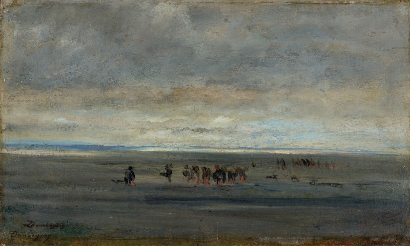 Clam Diggers (1850–60) reproduction of painting by Charles François Daubigny. ALL GICLEE PRINTS