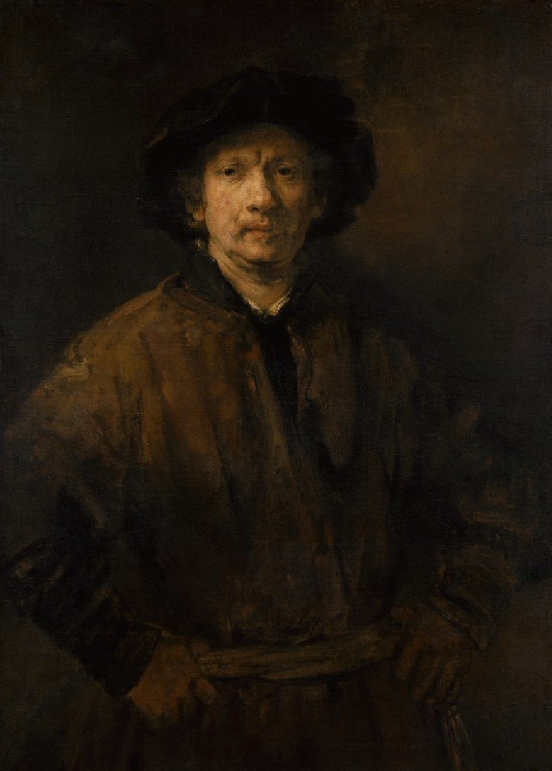 Large Self-Portrait reproduction of painting by Rembrandt van Rijn. ALL GICLEE PRINTS