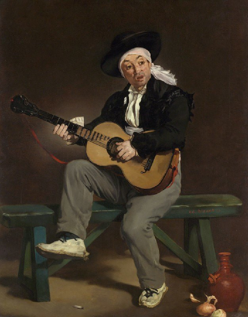 Edouard Manet reprodukcija The Spanish Singer (1860), VISOS REPRODUKCIJOS , paveikslai, reprodukcijos internetu