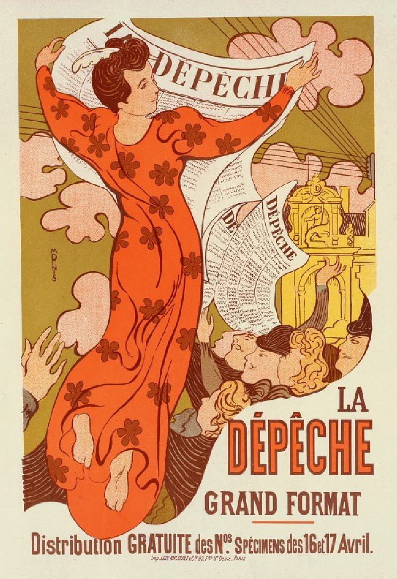 La Dépêche De Toulouse (1898) reproduction of painting by Maurice Denis. ALL GICLEE PRINTS