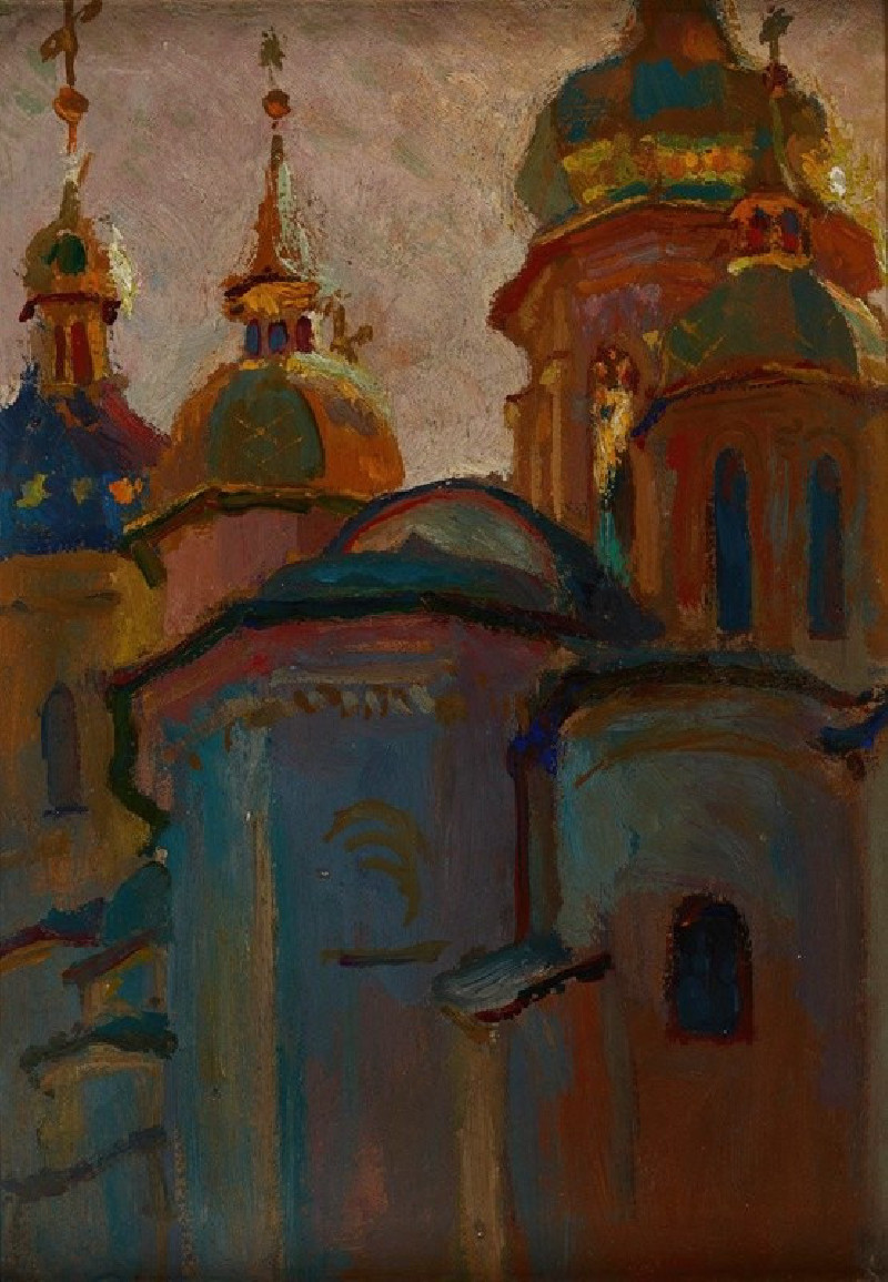 Saint Sophia’s Orthodox Cathedral in Kyiv (1903) reproduction of painting by Jan Stanislawski. ALL GICLEE PRINTS