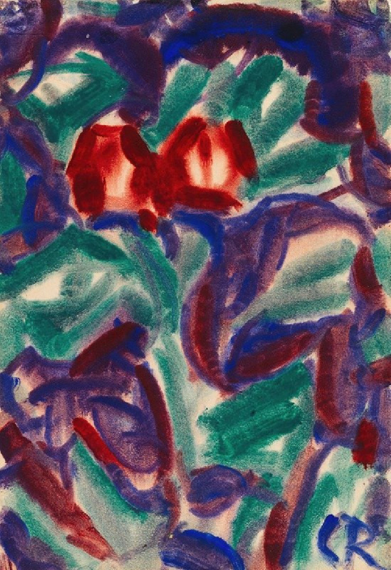 Tulpen (1913-15) reproduction of painting by Christian Rohlfs. ALL GICLEE PRINTS