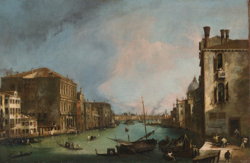 Canaletto reprodukcija The Grand Canal in Venice with the Palazzo Corner Ca’Grande (1722), VISOS REPRODUKCIJOS , paveikslai, ...