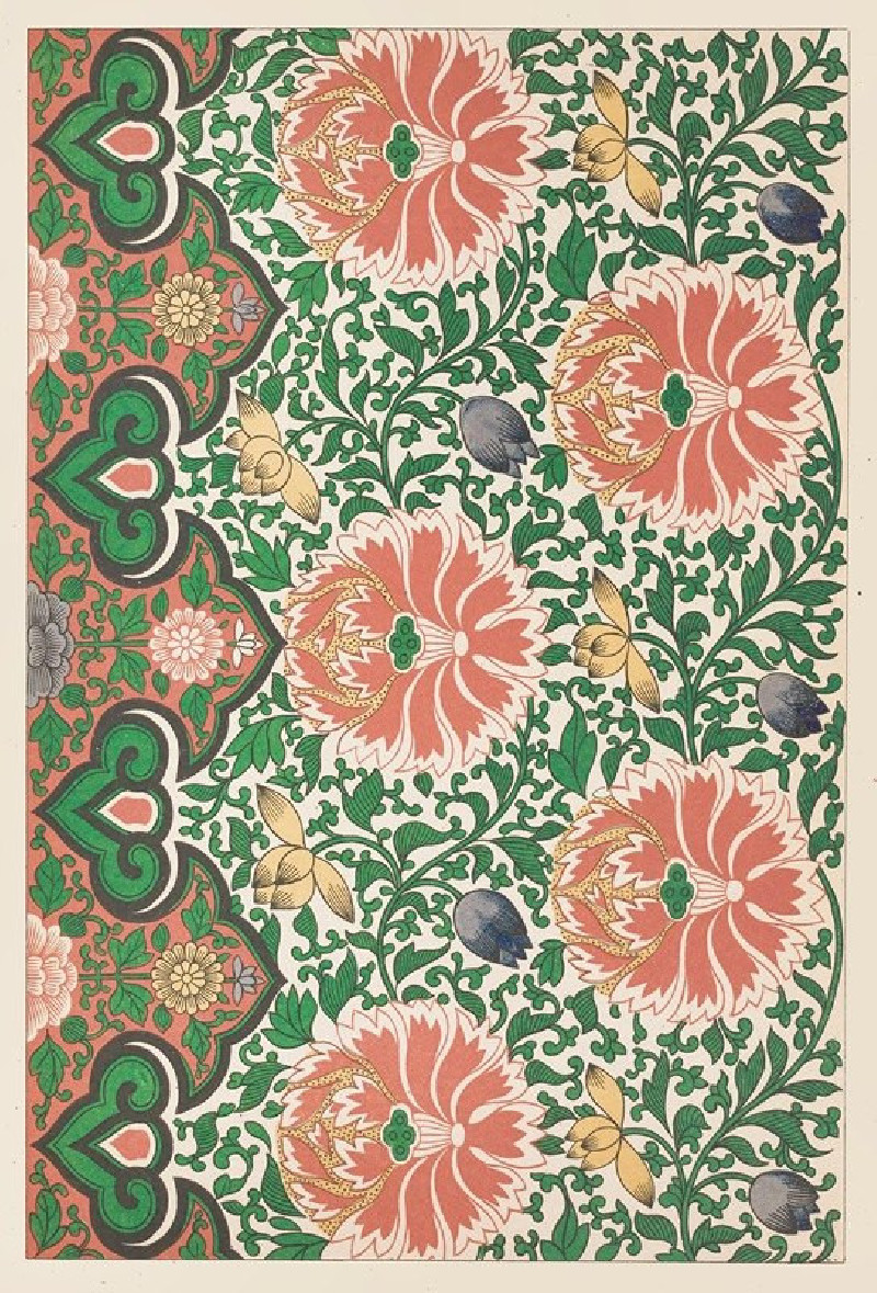 Examples of Chinese ornament, Pl.61 (1867) reproduction of painting by Owen Jones. ALL GICLEE PRINTS