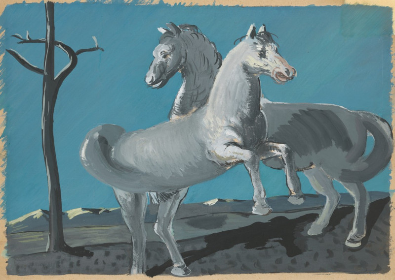 Horses (1936-1937) reproduction of painting by Cyprián Majerník. ALL GICLEE PRINTS