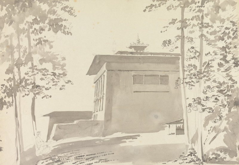 The Temple of Wangdutse (1783) reproduction of painting by Samuel Davis. ALL GICLEE PRINTS