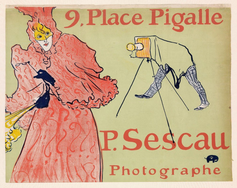 The Photographer Sescau (1894) reproduction of painting by Henri de Toulouse-Lautrec. ALL GICLEE PRINTS