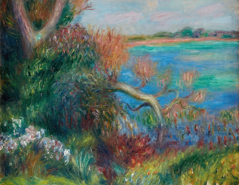 River Bank (circa 1920) reproduction of painting by William James Glackens. ALL GICLEE PRINTS