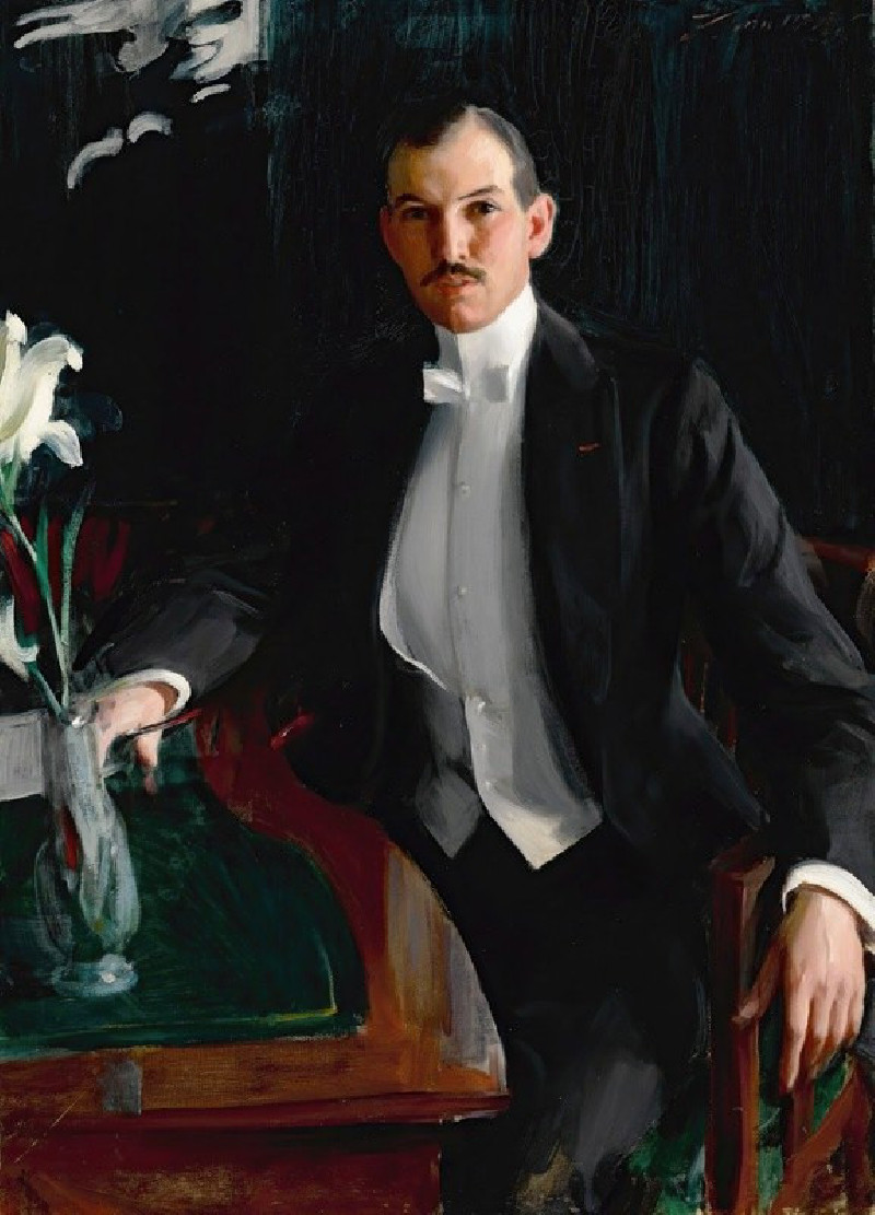 Anders Zorn reprodukcija Portrait Of Harald Bildt (1908), VISOS REPRODUKCIJOS , paveikslai, reprodukcijos internetu